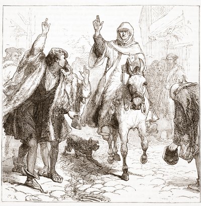 البابوية Nuncio Chieregato في نورمبرج ، توضيح من تاريخ البروتستانتية بقلم جيمس أيتكين ويلي (1808-1890) ، حانة. 1878 بواسطة مدرسة اللغة الإنجليزية