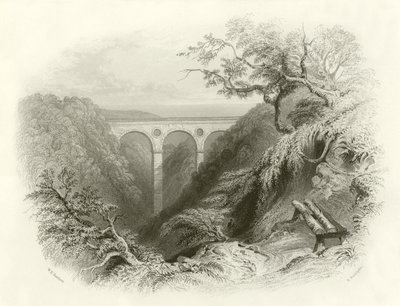 The Peaths Bridge and Ravine، Berwickshire بواسطة مدرسة اللغة الإنجليزية