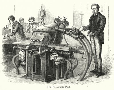 البريد الهوائي (نقش) بواسطة مدرسة اللغة الإنجليزية