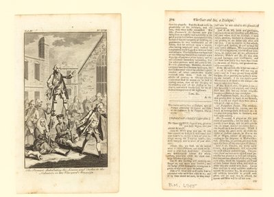 رئيس الوزراء يوزع الأرغفة والأسماك على العمال في كرمه ، 9 مايو 1772 بواسطة مدرسة اللغة الإنجليزية