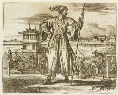 رئيس عام الجيش الصيني ، توضيح من وصف السفارات إلى الصين ، 1690 بواسطة مدرسة اللغة الإنجليزية