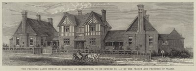 مستشفى Princess Alice Memorial Hospital في إيستبورن ، الذي سيفتتحه اليوم أمير وأميرة ويلز (نقش) بواسطة مدرسة اللغة الإنجليزية