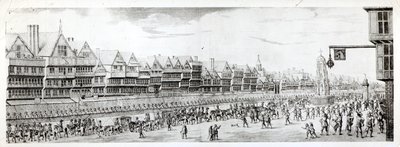 موكب ماري دي ميديشي على طول تشيبسايد ، 1638 ، نشره ويليام هربرت (1771-1851) و روبرت ويلكنسون (fl.1785-1825) 1809 بواسطة مدرسة اللغة الإنجليزية