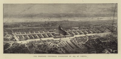 The Proposed Universal Exhibition of 1873 at Vienna (engraving) بواسطة مدرسة اللغة الإنجليزية