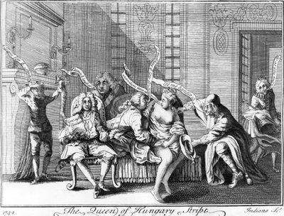 ملكة المجر ستربت ، 1742 بواسطة مدرسة اللغة الإنجليزية