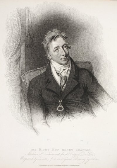 الشرفاء هنري جراتان ، المهندس ج.جودبي من أصل الرسم بواسطة أ.بابا ، 1810 بواسطة مدرسة اللغة الإنجليزية