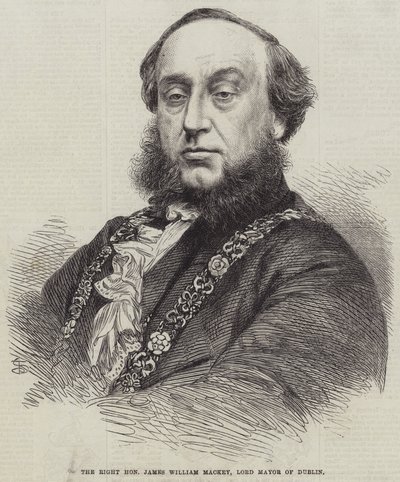 The Right Honourable James William Mackey, Lord Mayor of Dublin (engraving) بواسطة مدرسة اللغة الإنجليزية