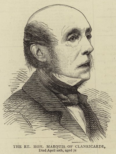 The Right Honourable Marquis of Clanricarde (engraving) بواسطة مدرسة اللغة الإنجليزية