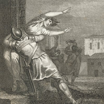 سبي الرومان لنساء الصابئة ليتخذوهن زوجات (نقش) بواسطة مدرسة اللغة الإنجليزية