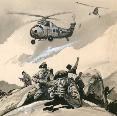 المغاوير البحرية الملكية في وضع صعب في 1960s بواسطة مدرسة اللغة الإنجليزية