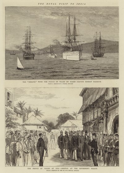 The Royal Visit to India (engraving) بواسطة مدرسة اللغة الإنجليزية