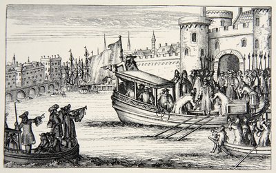 الأساقفة السبعة العائدين من البرج ، 1688 بواسطة مدرسة اللغة الإنجليزية