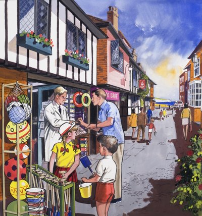 The Shop Keeper (الغواش على الورق) بواسطة مدرسة اللغة الإنجليزية