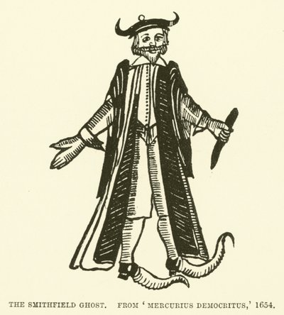 شبح سميثفيلد ، من Mercurius Democritus بواسطة مدرسة اللغة الإنجليزية