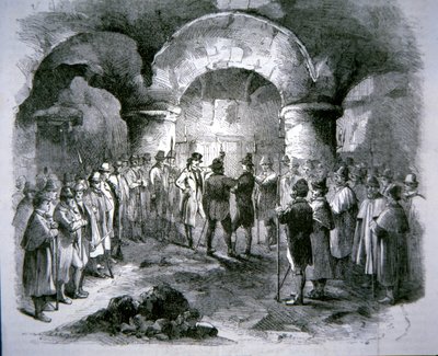 جمعية الأيرلنديين المتحدرين تؤدي اليمين ضد الحكم الإنجليزي (نقش) بواسطة مدرسة اللغة الإنجليزية