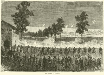 The Sortie في Cachan أكتوبر 1870 بواسطة مدرسة اللغة الإنجليزية