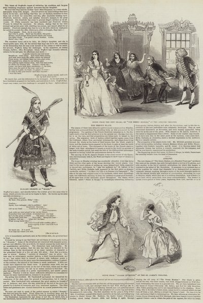The Theatres (engraving) بواسطة مدرسة اللغة الإنجليزية