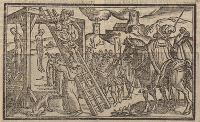 الشجرة الثلاثية في تايبرن (نقش) بواسطة مدرسة اللغة الإنجليزية