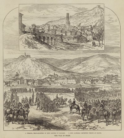 الحرب في اسبانيا (نقش) بواسطة مدرسة اللغة الإنجليزية