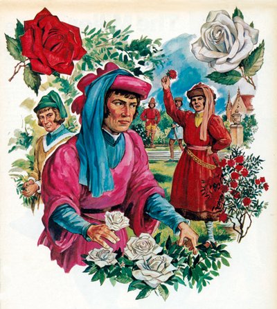 حرب الورود بواسطة مدرسة اللغة الإنجليزية