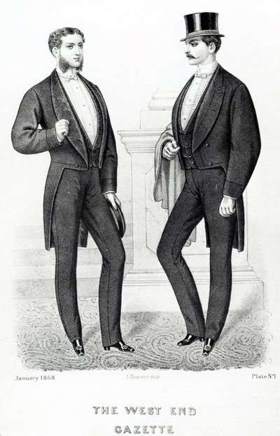 جريدة ويست إند ، مصمم الأزياء الإنجليزي ، 1868 بواسطة مدرسة اللغة الإنجليزية