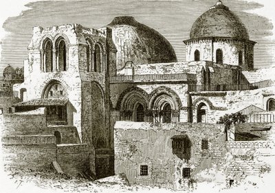 كنيسة القبر المقدس في القدس بواسطة مدرسة اللغة الإنجليزية