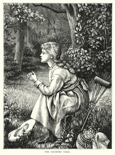 The country visit (engraving) بواسطة مدرسة اللغة الإنجليزية