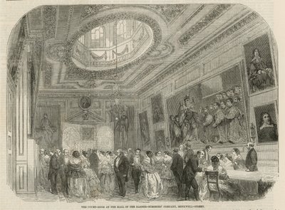 قاعة المحكمة في قاعة شركة Barber-Surgeons Company ، شارع مونكويل ، لندن بواسطة مدرسة اللغة الإنجليزية