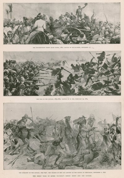 الحروب الكبرى في عهد الملكة فيكتوريا: الحرب الأنجلو-مصرية (1882) ، الثورة المهدية (1883-1885) ، والغزو البريطاني للسودان (1896-1898) (الحفر الضوئي) بواسطة مدرسة اللغة الإنجليزية