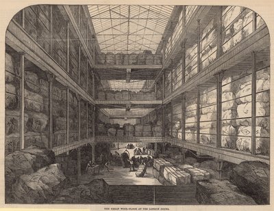أرضية الصوف العظيمة في London Docks بواسطة مدرسة اللغة الإنجليزية