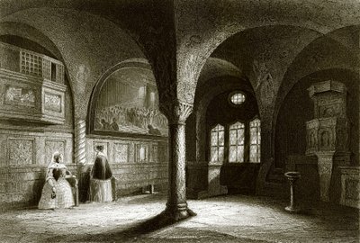 الجزء الداخلي من Wartburg Chapel بواسطة مدرسة اللغة الإنجليزية