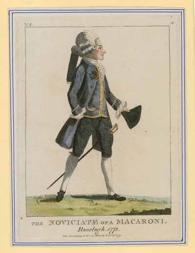 ابتداع معكرونة ، رانيلاغ ، 1772 بواسطة مدرسة اللغة الإنجليزية