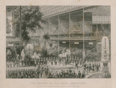 افتتاح المعرض العظيم من قبل صاحبة الجلالة ، الملكة فيكتوريا ، 1 مايو 1851 بواسطة مدرسة اللغة الإنجليزية