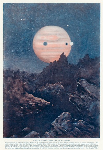 The planet Jupiter as seen from one of its moons (colour litho) بواسطة مدرسة اللغة الإنجليزية