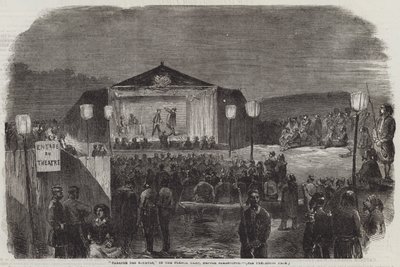 "Theatre des Zouaves," in the French Camp, before Sebastopol (engraving) بواسطة مدرسة اللغة الإنجليزية