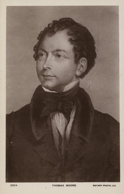 توماس مور (1779-1852)، شاعر ومغني وفنان أيرلندي (ليثو) بواسطة مدرسة اللغة الإنجليزية