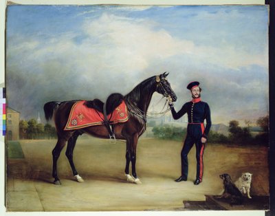 Thomas Oliver Gascoigne of the Royal Horse Guards (oil on canvas) بواسطة مدرسة اللغة الإنجليزية