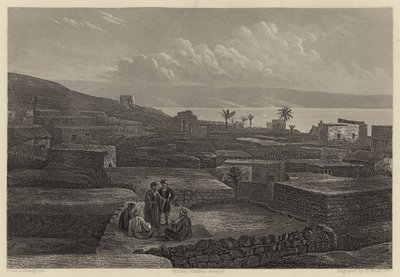 طبريا وبحر الجليل (نقش) بواسطة مدرسة اللغة الإنجليزية