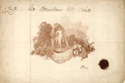 تذكرة إلى The Ball at the Mansion House ، لندن ، 2 أبريل 1804 بواسطة مدرسة اللغة الإنجليزية