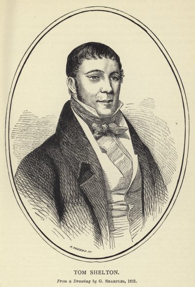 توم شيلتون ، من رسم رسمه G Sharples ، 1821 بواسطة مدرسة اللغة الإنجليزية