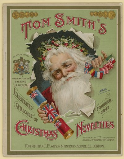 Tom Smith & Co Ltd ، تحف عيد الميلاد ، المفرقعات لعيد الميلاد ، غلاف الكتيب بواسطة مدرسة اللغة الإنجليزية