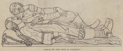 Tomb of the Hart Dykes at Lullingston (engraving) بواسطة مدرسة اللغة الإنجليزية