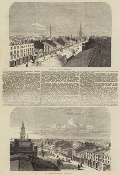 Toronto, the Capital of Canada West (engraving) بواسطة مدرسة اللغة الإنجليزية