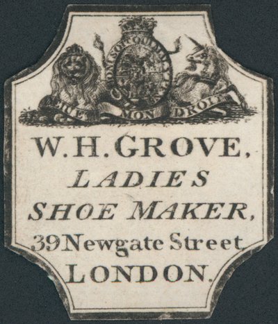 بطاقة تجارية ، WH Grove بواسطة مدرسة اللغة الإنجليزية