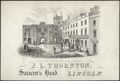 بطاقة تجارية لـ JL Thornton بواسطة مدرسة اللغة الإنجليزية