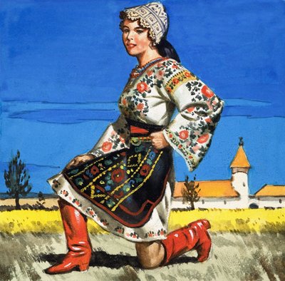 الزي التقليدي لأوكرانيا بواسطة مدرسة اللغة الإنجليزية