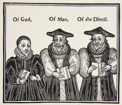 Triple Episcopacie ، هجاء من قبل حزب Puritan لود و أساقفة المحكمة ، من المسالك عام 1641 بواسطة مدرسة اللغة الإنجليزية