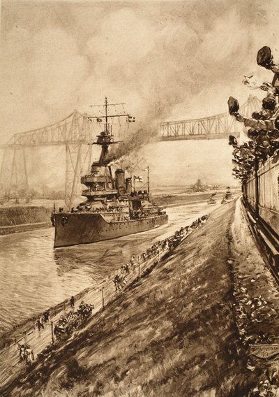 دليل انتصار على السيادة البحرية البريطانية: HMS هرقل يمر عبر قناة كيل ، 1914-1919 بواسطة مدرسة اللغة الإنجليزية
