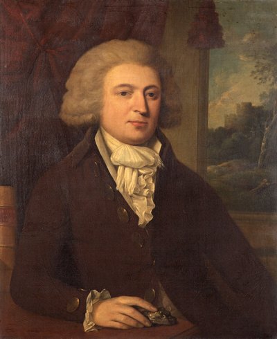 رجل غير معروف بعينة معدنية ، ج .1790 بواسطة مدرسة اللغة الإنجليزية