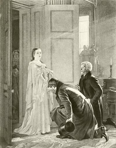 فيكتوريا تستقبل الملكة (الحفر) بواسطة English School